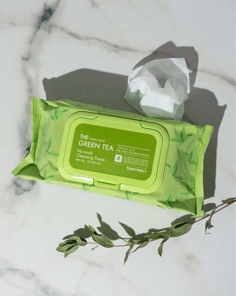 TONYMOLY - The Green Tea No Wash Cleansing Tissue