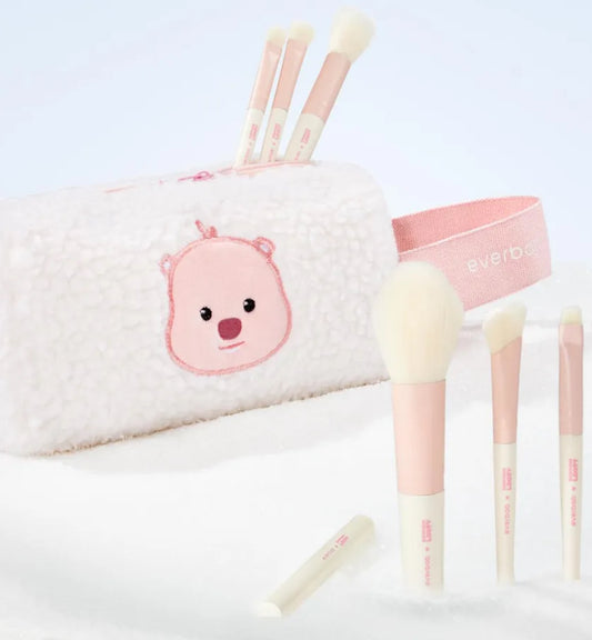 Everbab - Mini Makeup Brush Set With Storage Bag