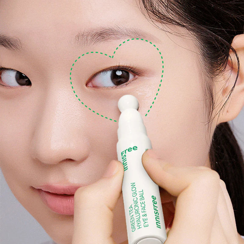 Innisfree - Green Tea Hyaluronic Glow Eye & Face Ball