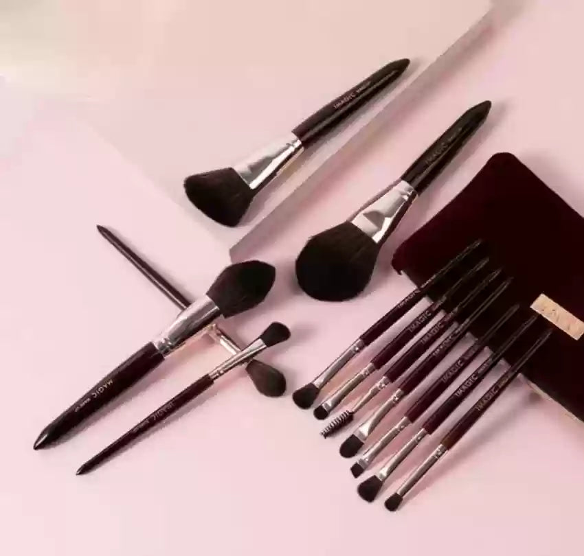 IMAGIC - Makeup Brush Set With Zipper Pouch