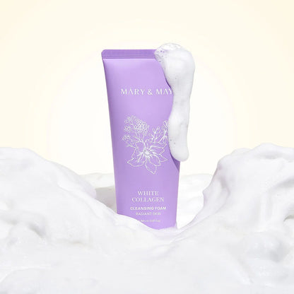 Mary & May - White Collagen Cleansing Foam Radiant Skin