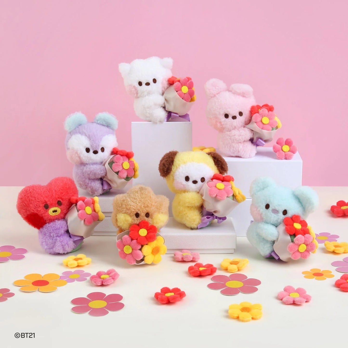 BT21 - Plush Keyring Bouquet